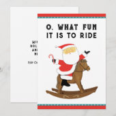 競馬おもしろいクリスマス シーズンカード (正面/裏面)
