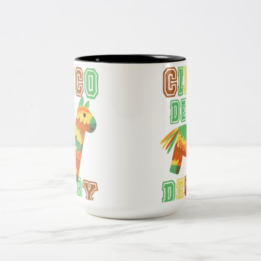 競馬おもしろいヴィンテージシンコデダービーKYダービー ツートーンマグカップ (中央)