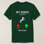 競馬おもしろい引用文 Tシャツ (デザイン正面)