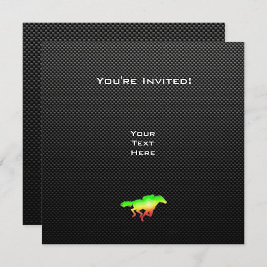 競馬お洒落 招待状 (正面/裏面)