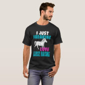競馬が大好きな人向けユーモア Tシャツ (正面フル)