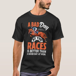 競馬で最悪の一日 Awesome Horse Racing Essen Tシャツ