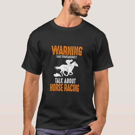 競馬について自発的に話し合う Tシャツ (正面)