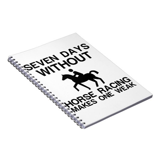 競馬のない7つの日が1つの弱い ノートブック (右側)