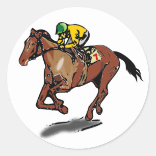 競馬のシール ラウンドシール