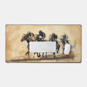 競馬のスケッチ デスクマット (キーボード&マウス)