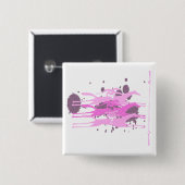 競馬のパーティの記念品 缶バッジ (正面&裏面)