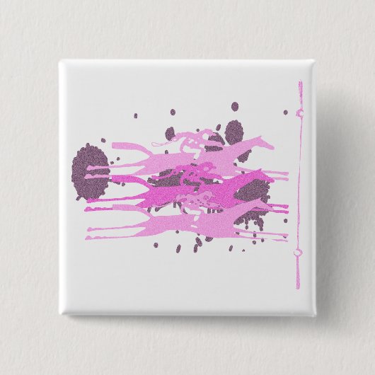 競馬のパーティの記念品 缶バッジ (正面)