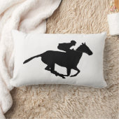 競馬のピクトグラム ランバークッション (ブランケット)