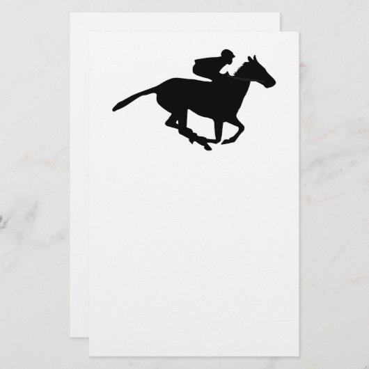 競馬のピクトグラム 便箋 (正面/裏面)