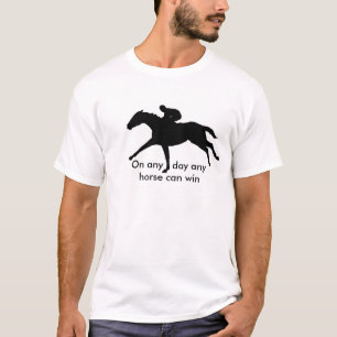 競馬の先端のTシャツ Tシャツ