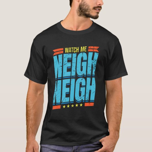 競馬の名言 馬のダービー6 Tシャツ (正面)