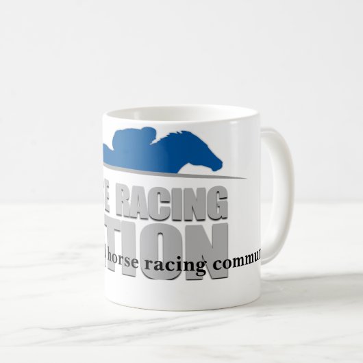 競馬の国家のファン動力のマグ コーヒーマグカップ (正面右)