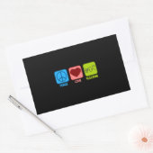 競馬の平和愛につなぐ 長方形シール (封筒)