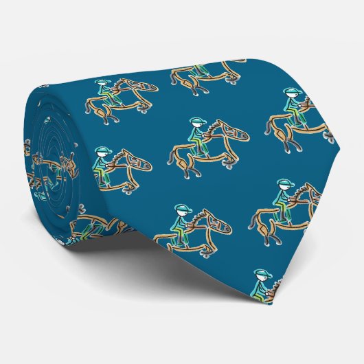競馬の棒人間 ネクタイ (ロール)