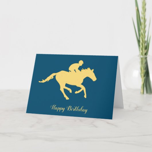 競馬の誕生日 カード (正面)
