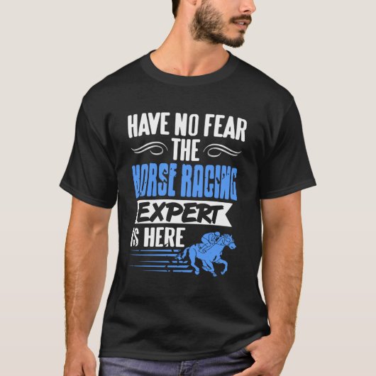 競馬の達人 笑える 自信たっぷり ファン宣言 Tシャツ (正面)