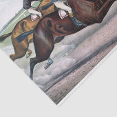 競馬の首と首のデコパージュ 薄葉紙 (詳細)