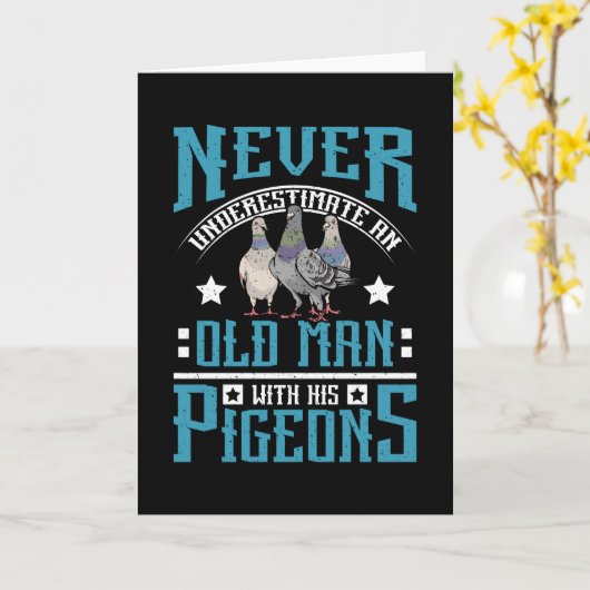 競馬の鳩 カード (黄色い花)