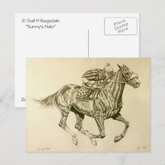 競馬はがき ポストカード (正面/裏面)