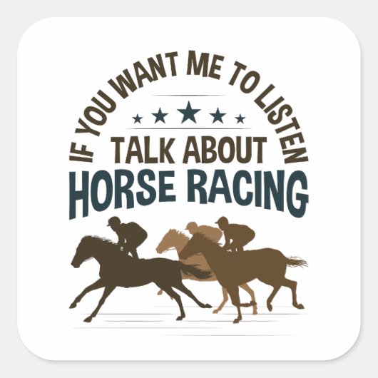 競馬もしの事聞を話せ スクエアシール (正面)