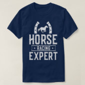 競馬エキスパートウマースレースギャロップレーサー Tシャツ (デザイン正面)
