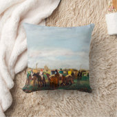 競馬エドガー・デガ クッション (ブランケット)