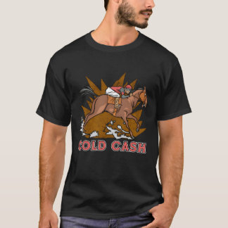 競馬コールドCashhoroughbred馬競走少年 Tシャツ