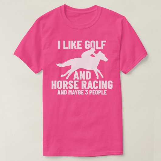 競馬ゴルフレーサー Tシャツ (デザイン正面)