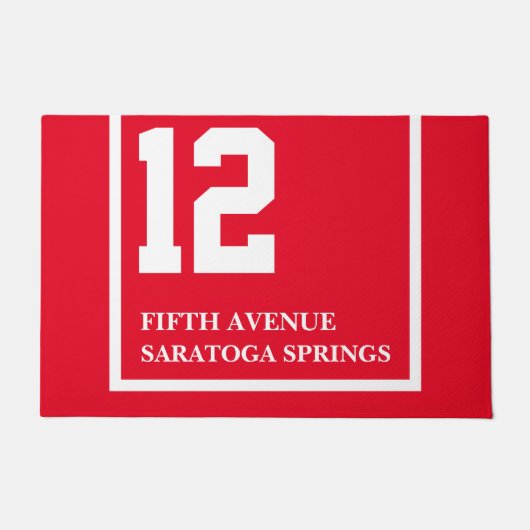 競馬サドルクロスハウスナンバーズアドレス ドアマット (正面)