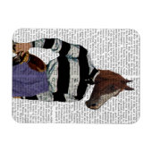 競馬ジョッキーポートレート マグネット (横)