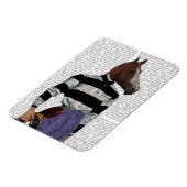 競馬ジョッキーポートレート マグネット (左側)