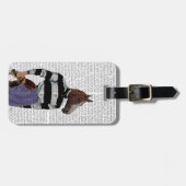 競馬ジョッキーポートレート ラゲッジタグ (正面横)