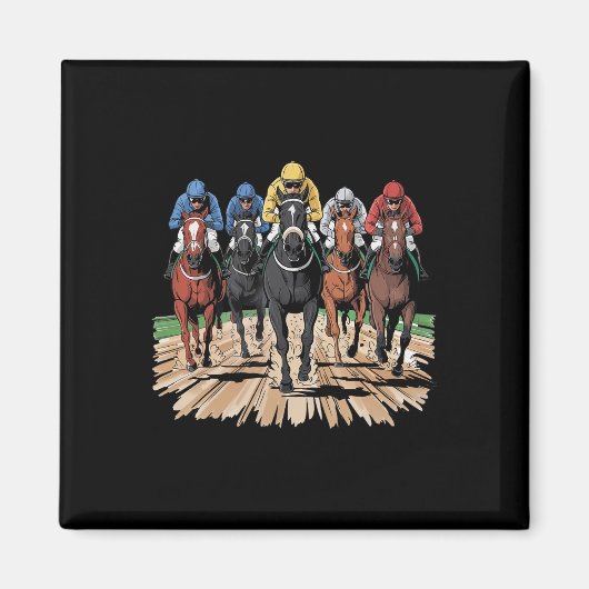 競馬ジョッキーレーサーダー マグネット (正面)