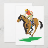 競馬ジョッキー全力疾走 招待状 (正面/裏面)