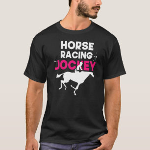 競馬ジョッキー騎手競走馬 Tシャツ