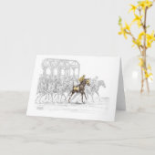 競馬スタートゲート カード (黄色い花)