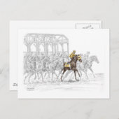 競馬スタートゲート ポストカード (正面/裏面)