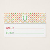 競馬ダービーウェイガーパーティーゲームベッティスリップまたは滑ることング (裏面)