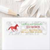 競馬ダービーカラフル春差出人住所 ラベル (インサイチュ)