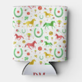 競馬ダービーデイパターカラフルン+モノグラム 缶クーラー (正面)