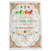 競馬ダービーデイパーティーカラフルありがとう ミディアムペーパーバッグ (裏面)