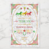 競馬ダービーデイパーティーカラフルありがとう ワインラベル (シングルラベル)