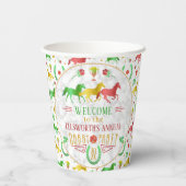 競馬ダービーデイパーティーカラフル歓迎 紙コップ (裏面)