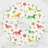 競馬ダービーデイパーティーパタカラフルーン ワイングラスタグ (正面)