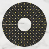 競馬ダービーデイパーティーブラック金ゴールドパターン ワイングラスタグ (裏面)