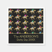 競馬ダービーデイピクニック スタンダードカクテルナプキン (正面)