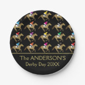 競馬ダービーデイピクニック ペーパープレート (正面)