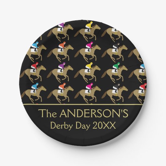 競馬ダービーデイピクニック ペーパープレート (正面)