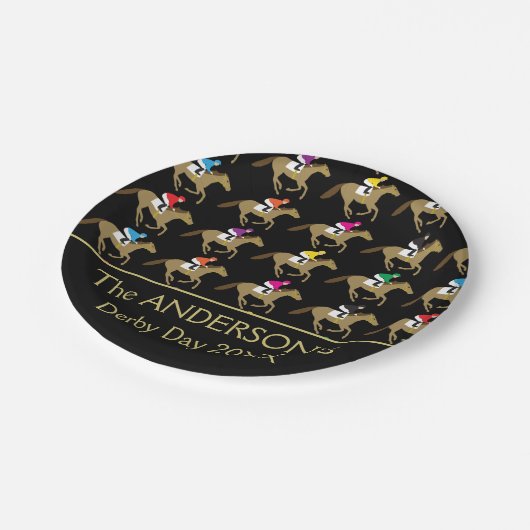 競馬ダービーデイピクニック ペーパープレート (アングル)